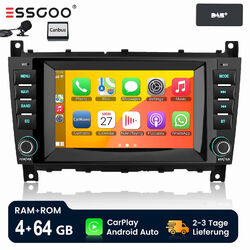 4+64G Android13 Autoradio Für Mercedes C-Klasse W203 CL203 CLK C209 GPS NAV DAB+