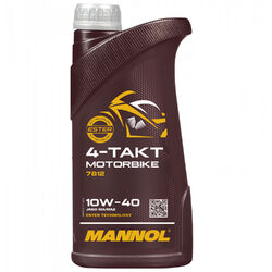 Motorbike Motoröl 4-Takt Motorenöl SAE 10W-40 MANNOL API SL 1 Liter Motor Oel Öl