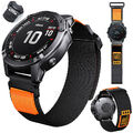 Für Garmin Fenix E 8 7 7X 6 6X Epix Pro 5 5X Plus 3 HR Quick Ffit Nylon Armband