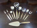 WMF Modell Palma / Capri mit Goldapplikation 10-teiliges Vorlegerset Cromargan