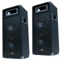 2x 500W DJ PA passiv Lautsprecher Paar Disco Boxen doppel 20cm/8" Bass PW220 NEU