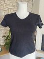 ESPRIT Damen Basic Shirt T-Shirt Oberteil Gr.  M / L Schwarz