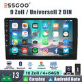 4+64G Autoradio Android 13 Doppel 2 DIN DAB+ 10 Zoll Carplay GPS Navi RDS FM KAM