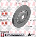 2x Bremsscheibe FORMULA Z ZIMMERMANN 100.3367.70 für SEAT AUDI CUPRA LEON 8J3 TT