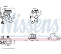 AGR-Ventil NISSENS 98344 für Mercedes-Benz E-Klasse T-Model