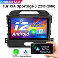 2+64G 9'' Android 12 Autoradio GPS Navi Für KIA Sportage 3 2010 2011-2016 DAB+