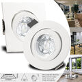 LED Einbau Strahler flach Spots Set Strahler opt. dimmbar 230V 5W Decken BIANCO