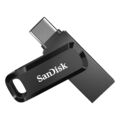 SANDISK Ultra® Dual Drive Go USB Stick, 128 GB, 400 MB/s, Schwarz