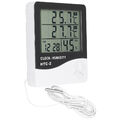 mini Wetterstation Thermometer Hygrometer Zeit Luftfeuchtigkeit Temperaturmesser