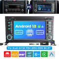 Autoradio Carplay Android 13 4+64G Für Audi A4 S4 RS4 B6 B7 GPS NAVI DAB+ Kamera