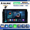 8Core 4+64G Android 14 Autoradio GPS Navi BT 5.0 Kam für BMW E46 3er 318 320 325