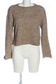 ZARA BASIC Strickpullover Damen Gr. DE 38 braun-wollweiß Casual-Look