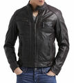 Herren Echt Lammleder Lederjacke Übergröße Biker Motorrad Jacke XXL -8XL