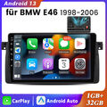 9" Für BMW 3er E46 318 320 M3 Android 13 Stereo Autoradio GPS Navi Bluetooth DAB