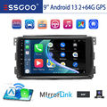 DAB+ 2+64G Autoradio Android 13 Carplay GPS NAV KAM Für Smart Fortwo 451 2005-10