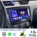 4+64G Android 13 Carplay GPS Navi AutoRadio Für Skoda Octavia II Combi