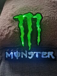 LED Lampe Monster Energy Deko 