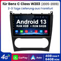 Für Mercedes Benz C Class W203 CLK W209 9"Android 13.0 Autoradio GPS Navi 4+64GB