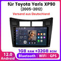 Für Toyota Yaris 9''Autoradio Android12 WIFI BT GPS NAVI SWC DAB Carplay 1+32G