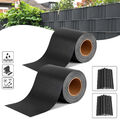 2x 65m PVC Zaun Sichtschutzmatte Anthrazit Balkon Sichtschutz Sichtschutzfolie