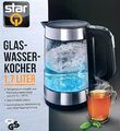 StarQ Glaswasserkocher Design 1,7 L LED Beleuchtung im Farbwechsel 2200 Watt  