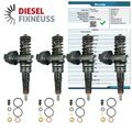 4x Bosch Injektor Pumpe Düse Element Einspritzdüse 0414720313 0414720363 VW TDI