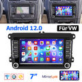 Für VW GOLF 5 6 Plus Touran Polo Caddy EOS 7" Android 12 Autoradio GPS Navi Wifi