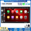 64GB Android 13 Apple CarPlay 7" AUTORADIO Mit GPS NAVI WIFI Doppel 2DIN +Kamera