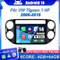 64GB Autoradio Für VW Tiguan 1 NF 2006-2016 Android 14 Car Play GPS DSP Navi DAB