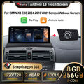 Für BMW X3 E83 Autoradio Stereo 4G Android 13 8+128GB Carplay GPS Navi + iDrive