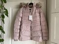 Tommy Hilfiger Daunenmantel Damenjacke Altrosa Beige XXS 32 (passend XS/34) NEU