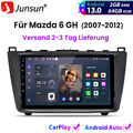 2+64GB Für Mazda 6 GH 2007-2012 Carplay Android13 Autoradio GPS NAVI SAT BT DAB+