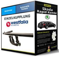 Abnehmbare Anhängerkupplung für SKODA Rapid Kombi 12- Typ NH1/NH3 Westfalia NEUBis 25.09. im FlashSale 10% sparen*!