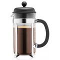 Bodum CAFFETTIERA Kaffeemaschine, schwarz, 8 Tassen kostenloser & schneller Versand