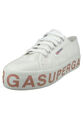 Superga Damen-Sneaker S111TRW 2790 COTW Glitterlettering Weiß A01 Gr. 40