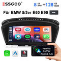 8,8" DAB+  Android 13 Autoradio GPS Navi 8+128GB Für BMW 3/5 er E60 E61 E90 E91