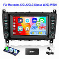 2+32G Android 13 Carplay Autoradio GPS USB DAB+ Für Benz C/CLC Klasse W203 W209