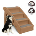 Klappbar Hundetreppe Haustiertreppe 4 Step Anti-Rutsch Katzentreppe Steighilfe