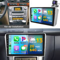 Autoradio Android 13 Navi GPS Bluetooth FM KAM+ Für Toyota Avensis 2002-2008 64G