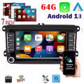 Android 13 Carplay Autoradio 2Din GPS NAVI Für VW Golf 5 6 Passat Touran Polo T5