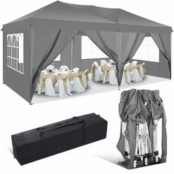 Pavillon Faltpavillon Gartenzelt 3x3m 3x6m UV-Schutz Pop-Up Zelt Partyzelt Fest