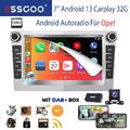 32G Android 13 Autoradio DAB+ Navi Carplay KAM Für Opel Astra H Zafira Corsa C D