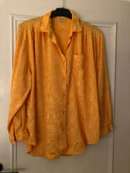festliche gemusterte Damen Bluse Gr. 40 knitterfrei 100% Polyester ungetragen !!