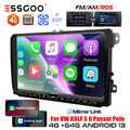 Android 13 CarPlay 4G Autoradio 4+64G GPS DSP Für VW GOLF 5 PASSAT B6 Touran T5