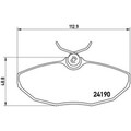 Brembo P 36 015 Bremsbelagsatz für JAGUAR S TYPE X200 Bremse Bremsbeläge