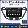 4G+64G Andriod Auto Autoradio Für Ford Transit Custom 2012-21 Carplay GPS 8Kern