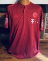 Adidas Bayern München Pre Match T-Shirt Trikot Sponsoren / Matchworn Gr. M NEU