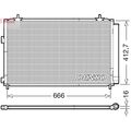 Kondensator, Klimaanlage DENSO DCN50059