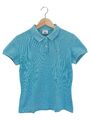 LACOSTE Poloshirt Hellblau Damen Gr. 44 Kurzarm Top Zustand