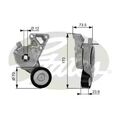 ORIGINAL® Gates Spannrolle, Keilrippenriemen für VW: BORA I BORA Variant CADDY